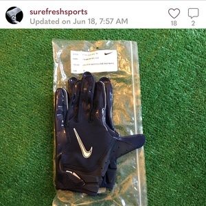 NEW NFL NIKE VAPOR JET FOOTBALL GLOVES
